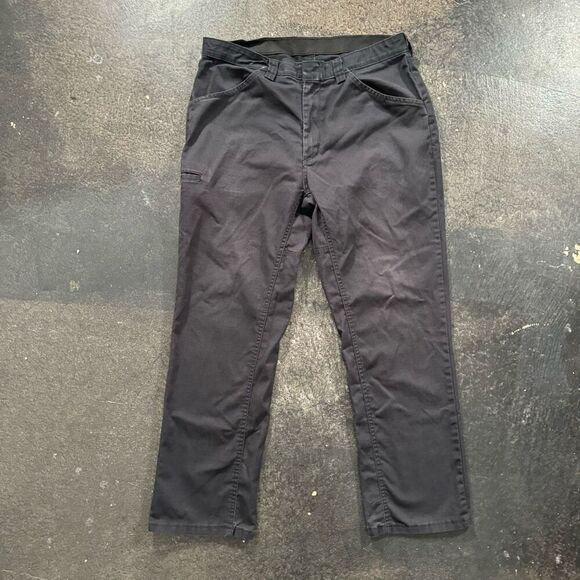 Red Kap Men’s Workwear Faded Black Elastic Waist Pants Size 36 Polyester Blend - Picture 1 of 15